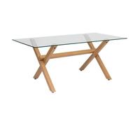 Table à manger ""Jorel"" marron 180x90x74,5cm - Atmosphera Créateur d'intérieur