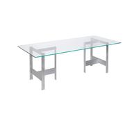 Ferm Living Table à manger Lager 90x200 cm Glass-aluminium