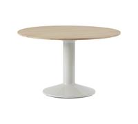 Muuto Table à pied central Midst Oiled oak-grey. Ø120 cm