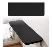 Table à Manger Murale ELANCOOH - Noir - Pliable - 60 x 30 cm - Bureau Flottant