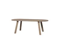 Table à manger ovale 220x90 cm chêne gris Tablo