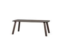Table à manger ovale danois 220x100 cm chêne brun mystic Tablo