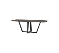 Table à manger ovale danois 220x100 cm chêne Mystic Brown Tablo
