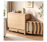Table à Manger Pliante avec Tiroir de Rangement et 4 Chaises | Mécanisme extensible pratique for accueillir davantage de convives, avec pieds réglables for une meilleure stabilité