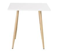 Table à Manger Polar 75cm Blanc & Naturel