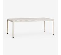 Table à manger rectangulaire 210x100 cm en aluminium Marti Tapioca Beige