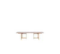 Table à Manger Rectangulaire 220 x 90 cm avec 2 Rallonges, Lilas Clair