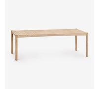 Table à manger rectangulaire en bois d'acacia Karvia Brun Acacia 180 x 90 cm