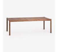 Table à manger rectangulaire en bois d'acacia Karvia Brun Acacia 220 x 100 cm