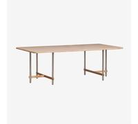 Table à manger rectangulaire en bois de manguier et acier Osaka Bois de Mangue 270 x 110 cm