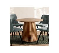 Table à manger ronde 100x75 cm naturel - ALMIRA