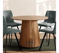 Table à manger ronde 100x75 cm naturel - ALMIRA naturel