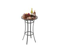 VEVOR Table de bar ronde 60x101 cm – Table de bistrot haute, structure métal robuste