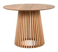 Table à manger ronde AUCUNE Garle 81A 100 x 100 x 75 cm bois naturel 4 places