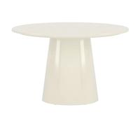 Table à Manger Ronde Brillante Lanzo 120cm Beige