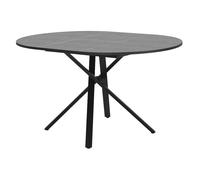Table à manger ronde extensible - ML-Design - 100-140x76x100 cm - Gris chiné - Pour 4-6 personnes