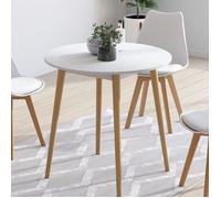 Table à manger ronde fixe - IDMARKET - ANGELA - Blanc - 4 personnes - 80 cm