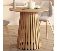 Table à manger ronde fixe - IDMARKET - CARMEN - Bois - 4 personnes - 80 cm