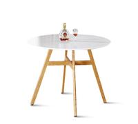 Table à manger ronde scandinave en bois 100cm - Umbria - DESIGNETSAMAISON