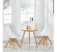 Table à manger ronde scandinave en bois - Laquila - DESIGNETSAMAISON