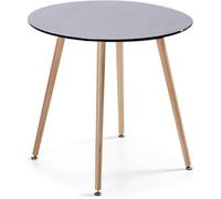 Table à manger ronde scandinave noire 80cm - Alta - DESIGNETSAMAISON