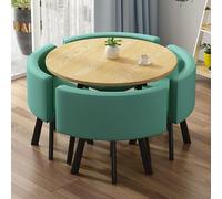 Table À Manger Ronde,table Avec Chaise Encastrable,Ensemble Table Et Chaises Réception Familiale Ou Professionnelle Ensemble Table À Manger Une Table Quatre Chaises Table Diamètre 80 Cm ( Size : A3 )
