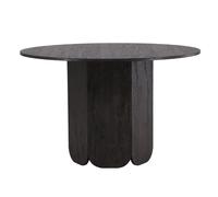 Table à Manger Ronde Tekla 120cm Noir