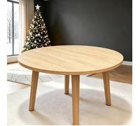 Table à Manger Ronde - WILITTO - MDF - Style Nordique - Démonte - Forte Capacité de Charge - 2-3 personnes - 60x60x50cm