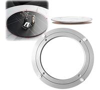 Table à manger roulement, Plateau tournant Lazy Susan à roulement argenté, plusieurs tailles(15 inches (390mm))