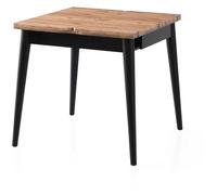 Table à manger - TOTEM - Extensible - Carré - 4 personnes - 80 x 75 x 80 cm - Pin atlantique