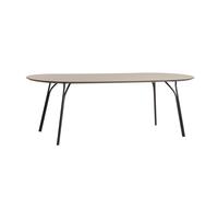 Table à manger Tree 220x90x74cm black lacquered metal base