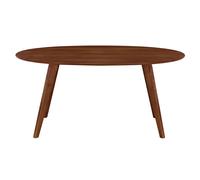 Miliboo - Table à manger vintage ovale en bois foncé L160 cm MARIK