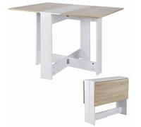 Table à Manger - VIVOLILV -Table à Manger Pliante Cuisine - 102,5x76x73 cm - Pour Petits Espaces - Chêne
