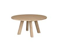 RHONDA - Table repas ronde en chêne D150 Marron clair