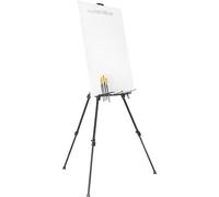 Table à peinture en aluminium 60-180 cm pour la peinture sur panneau et en plein air - idéale pour les peintures à l'huile - jusqu'à 140 x 4 cm - 6 kg - avec support pour la peinture et porte-pinceau