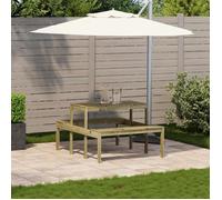 Table à pique-nique - sweety - Table de jardin - 110x134x75 cm bois de pin imprégné TT185
