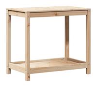 vidaXL Table à plantes avec étagère 82,5x50x75 cm pin massif