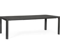 Table à rallonge Kiplin 180/240 x 100 x 77 cm Aluminium Anthracite