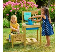 Table À Rempoter Pour Enfant Petit Jardinier Bois Fsc® Marron - Bleu - Noir TU