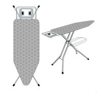 Table à Repasser 120 x 45 cm,STANEW Planche à Repasser Pliable,Système Anti-Fermeture,Hauteur Réglable,avec Housse Coton