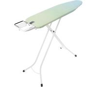 Table à repasser A, 110 x 30 cm, tablette pour fer à repasser, cadre blanc 22 mm, Soothing Sea