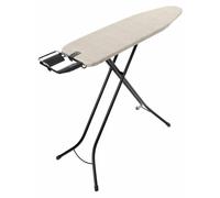 Table à repasser A, 110 x 30 cm, tablette pour fer à repasser, cadre noir de 22 mm, Denim Grey