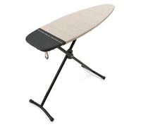 Table à repasser à vapeur Brabantia D 135 x 45 cm, zone de rangement, cadre noir, Denim Grey