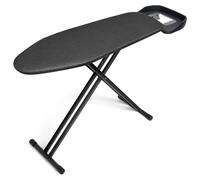 Table à repasser avec plateau de rangement, 117 x 41 cm, noire