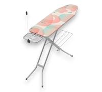 Table à repasser avec structure en acier et hauteur réglable, recouverte de coton et d'éponge Vileda Prestige
