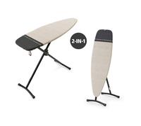Brabantia Table à repasser et à vapeur D 135 x 45 cm housse en coton Fair Trade Denim Grey