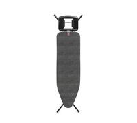 Table à repasser B, 124x38cm, table à repasser fixe, cadre noir 22mm, Denim Black