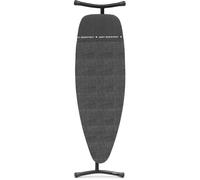 Table à Repasser Brabantia Taille D, 135x45 cm - Denim Black | 100% Coton Fairtrade | Extra-Large | Zone résistante à la Chaleur pour centrales Vapeur | Pliable et adaptée à la Position Assise