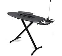 Table à repasser - Extra grande - 46 x 123 cm - Hauteur réglable - Noir