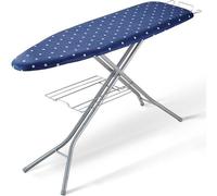 Table à repasser extra-large, résistante à la chaleur, à 4 niveaux, réglable en hauteur, 140 x 37 cm